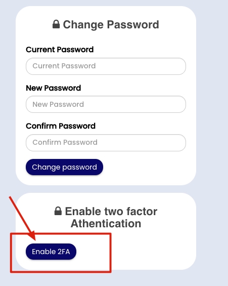 Click To Enabled The 2fa