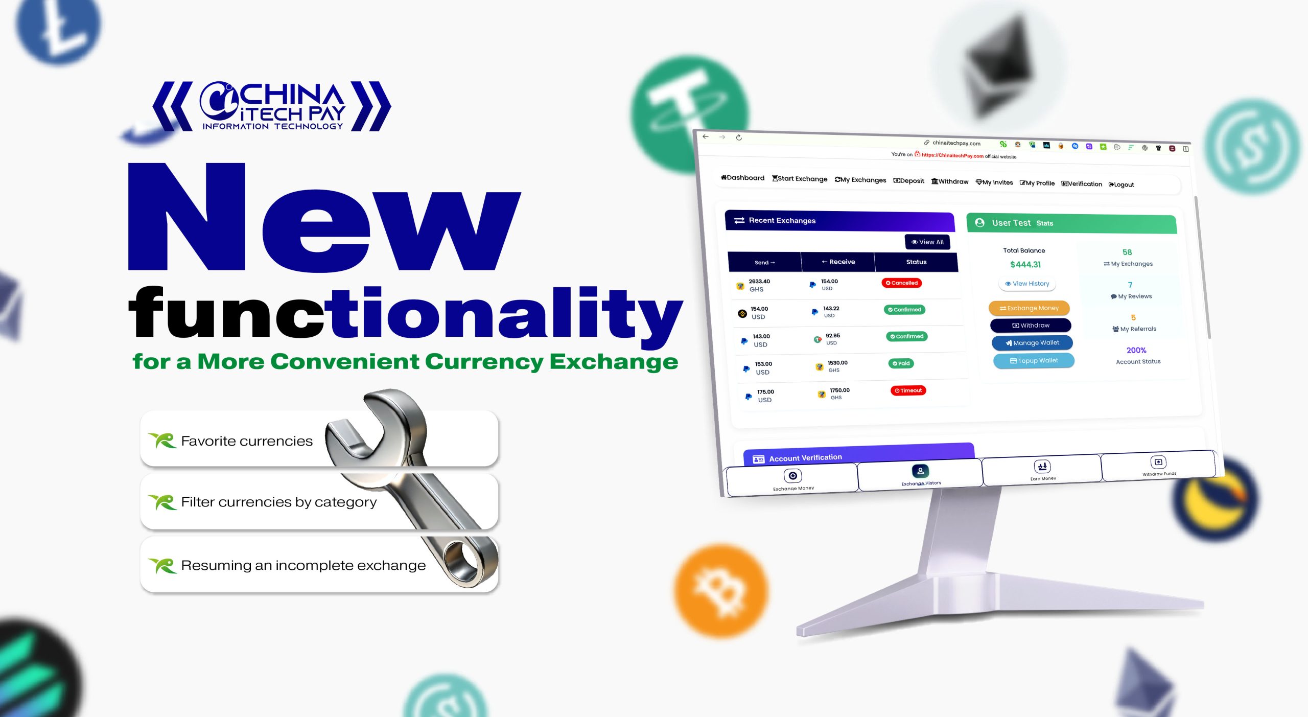 New Functionality for better Exchange Experience - ChinaitechPay blog