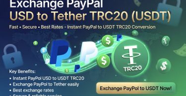 Exchange Paypal Usd To Tether Trc20 Usdt Instantly