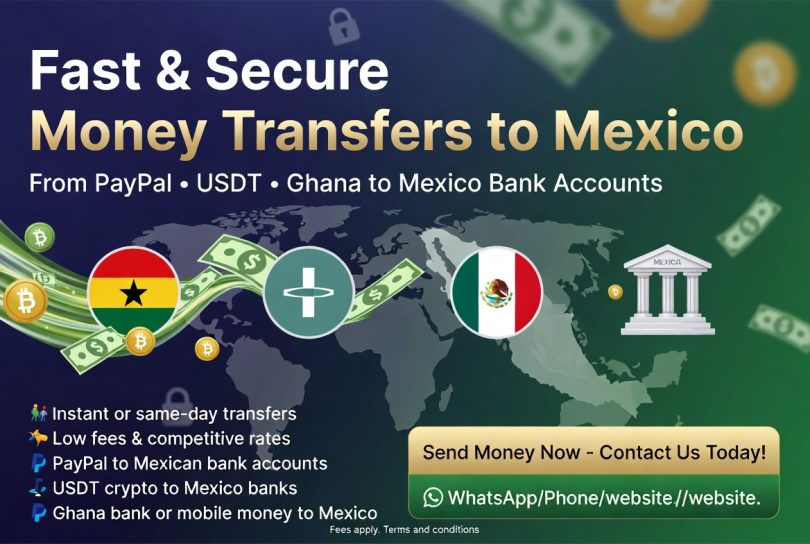 Money Transfers From Paypal Usdt To Mexico Bank Ghana To Mexico