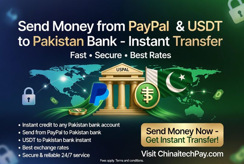 Send Money From Paypal And Usdt To Pakistan Bank Instant