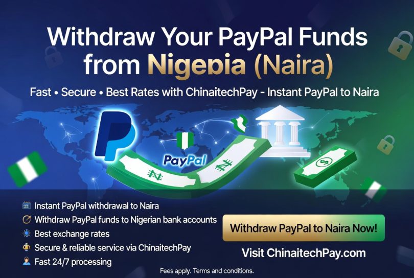 Withdraw Your Paypal Funds From Nigeria Naira With Chinaitechpay