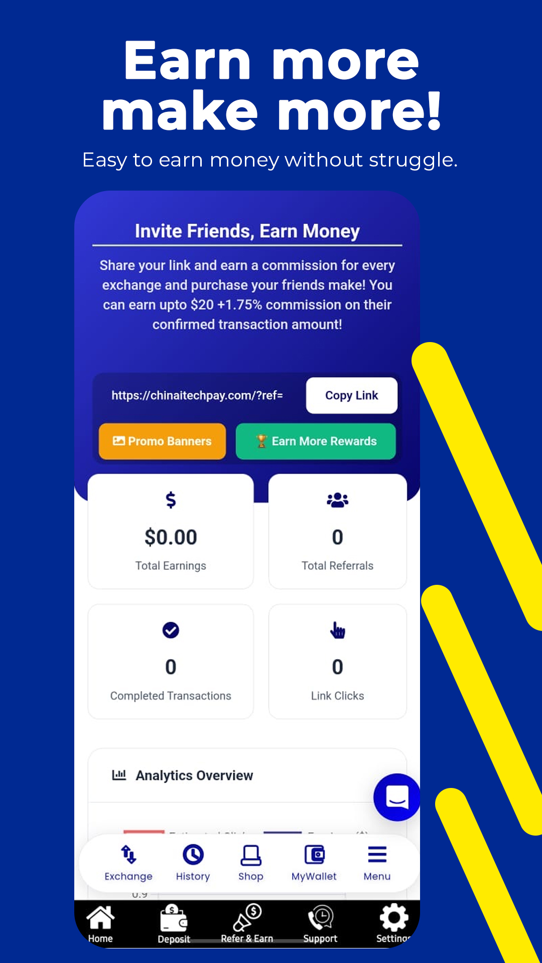 ChinaitechPay app screenshot showing payment tools